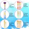 15Pcs Paint Brushes Value Pack, Includes 15 Different Types of Brushes, Nylon Colorful Hair with Silicone Crystal Penholder